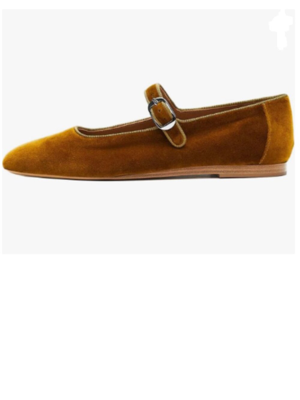 Pazzion Goldenrod Round Toe Mary Janes Comfortable Strap Buckled Ballet Flats